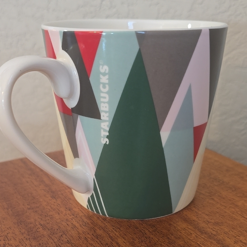 Starbucks Multicolor Geometric Design Mug
